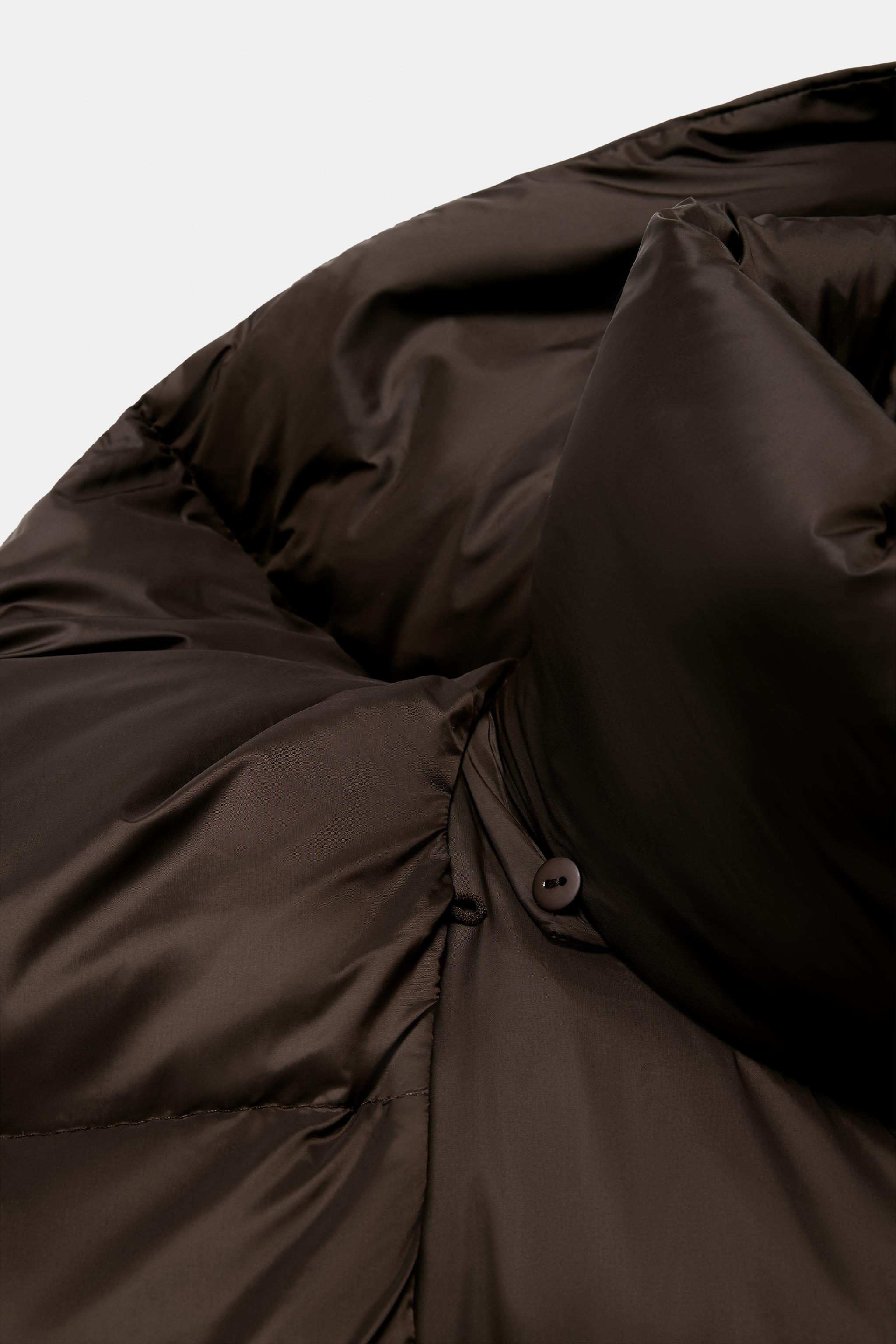 WATER REPELLENT WINDPROOF DOWN PUFFER COAT WITH HOODIE